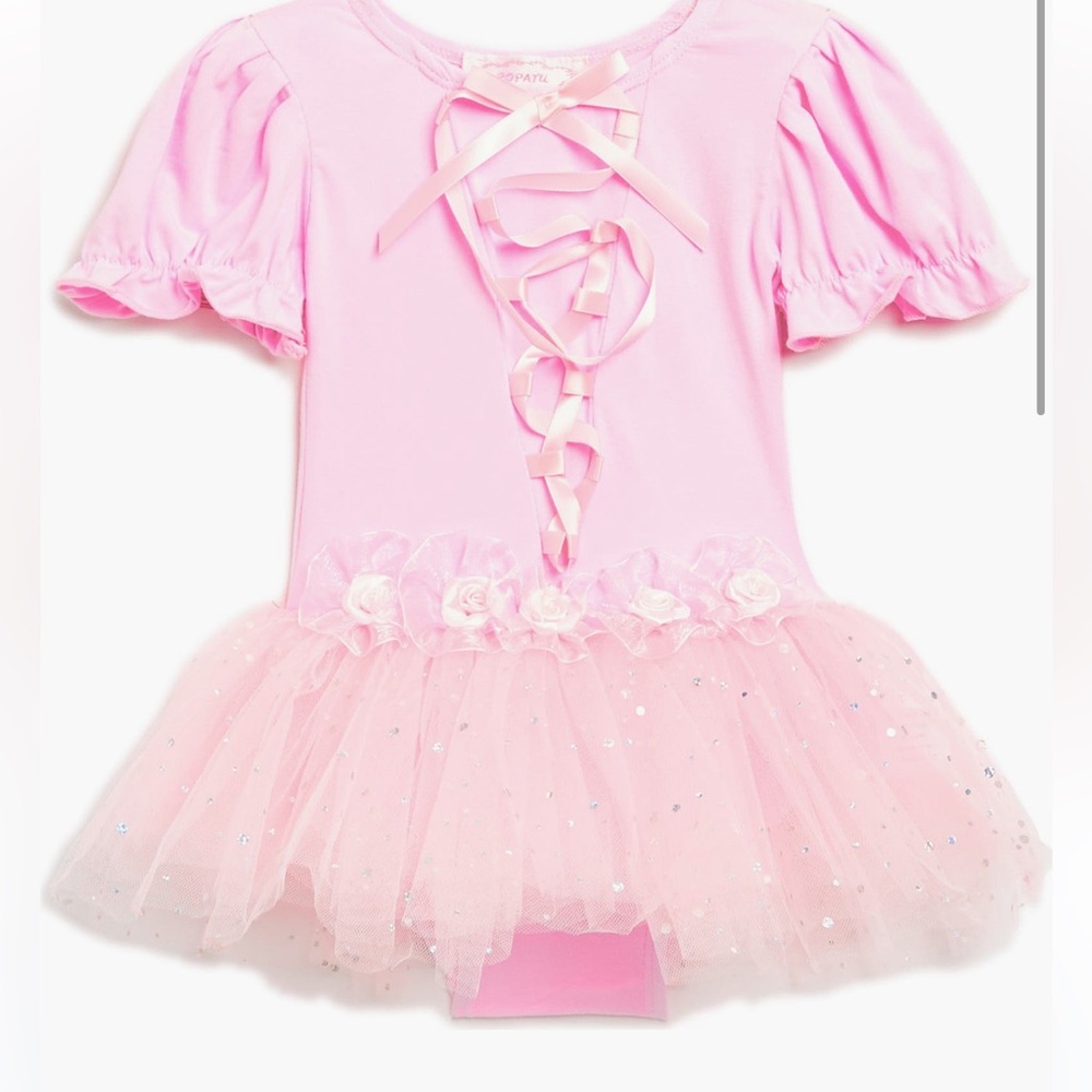 Popatu Little Girl's Roses and Sequins Ballet Dance Dress 3-4T gorgeous